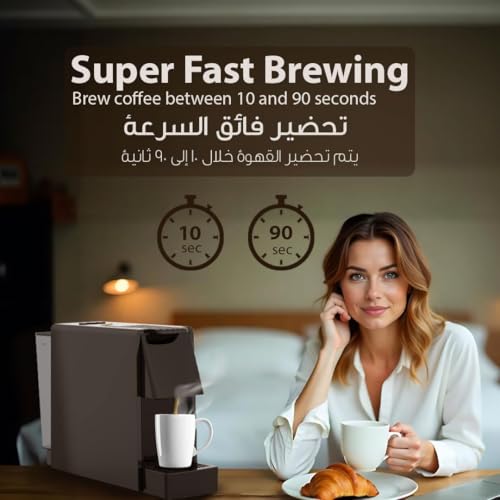 LePresso Nespresso Compatible Coffee Maker - 19-Bar Pump, Auto Eject, 600ml Tank