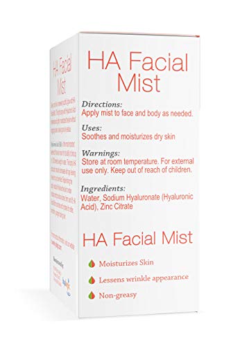 Hyalogic Hyaluronic Acid Facial Mist - Hydrating Primer & Makeup Setting Spray - 2 oz