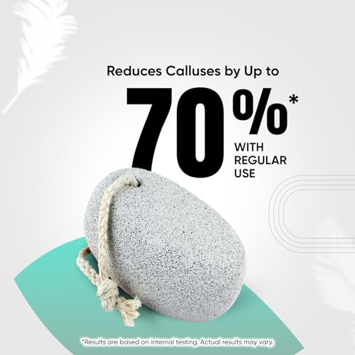 Vega Oval Shaped White Pumice Stone - Natural Exfoliator for Smooth Skin