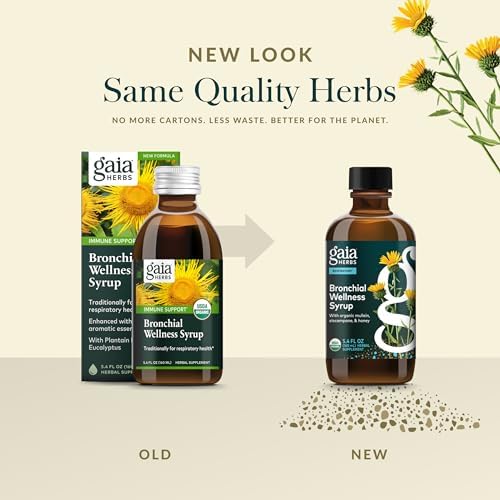 Gaia Herbs Bronchial Wellness Syrup - Immune & Lung Support (5.4 fl oz)