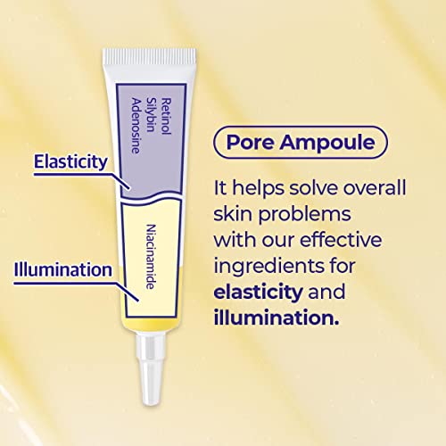 numbuzin No.3 Pore Reset Ampoule Shot – Retinol + Niacinamide for Refined Pores & Sebum Control