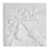 Saginaw Gloss White Ceiling Tile Sample (12x12 Inch) - DIY Home Renovation