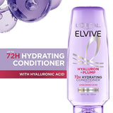L’Oréal Paris Elvive Hyaluron Plump Hydrating Conditioner, Paraben-Free for Dry Hair