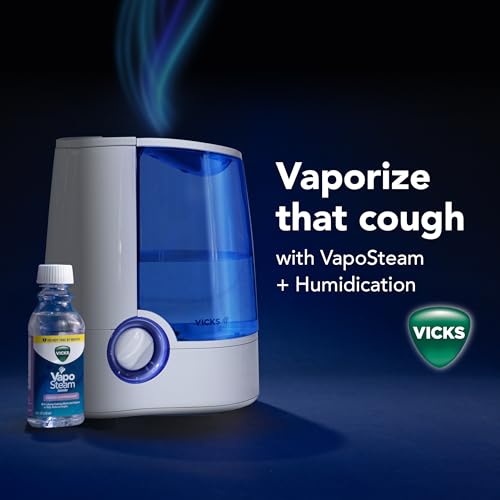 Vicks Warm Mist Humidifier & Vaporizer, 1 Gallon Tank - For Medium to Large Rooms
