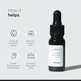 Minimalist Anti-Acne 2% Salicylic Acid Face Serum - Reduces Blackheads & Oiliness | BHA Exfoliant | 10ml