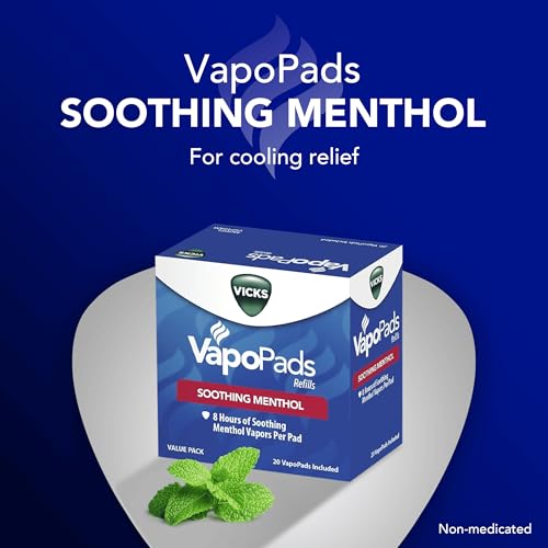 Vicks VapoPads - Soothing Menthol Vapor Pads, 20 Count (VSP-19)