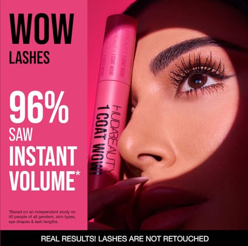 HUDA BEAUTY 1 Coat WOW! Extra Volumizing and Lifting Mascara - Black