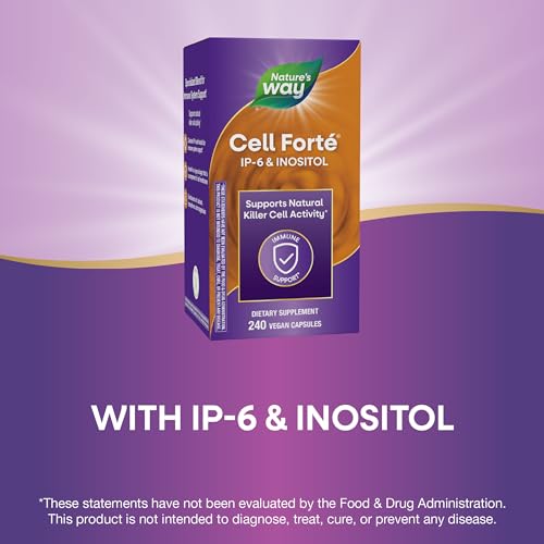 Nature's Way Cell Forté IP-6 & Inositol Supplement - Gluten-Free, Vegan, 240 Capsules