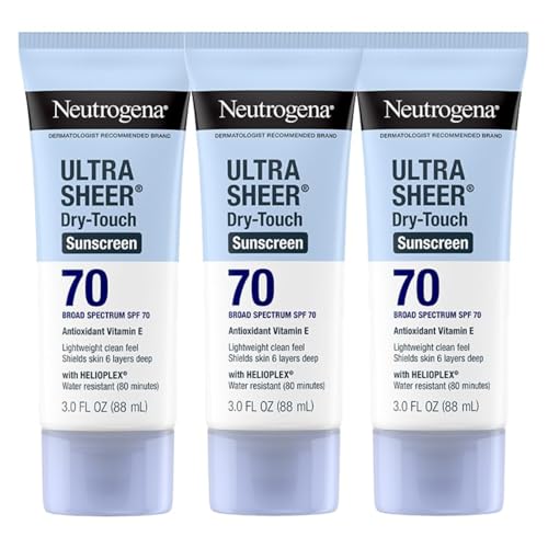 Neutrogena Ultra Sheer Dry-Touch Sunscreen Lotion SPF 70 - 3 fl. oz (Pack of 3)