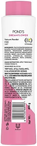 Pond's Dream Flower Talc - Pink Lily - 400g