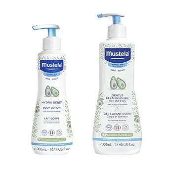 Mustela Baby Bath Time Gift Set: Gentle Cleansing & Hydration for Sensitive Skin