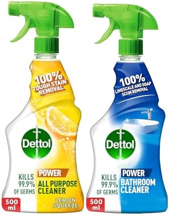 Dettol All-Purpose & Bathroom Cleaner Spray - 2 x 500ml