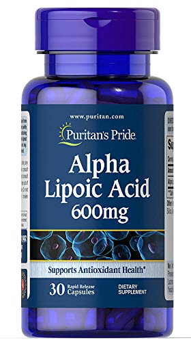 Puritan's Pride Alpha Lipoic Acid 600mg Capsules - 30 Count Rapid Release Trial