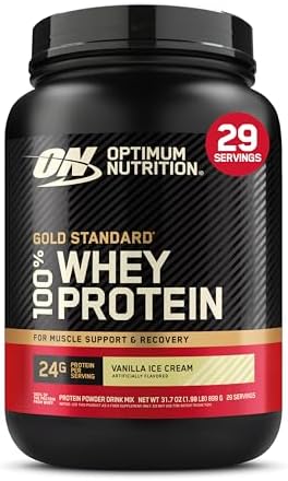 Optimum Nutrition, Gold Standard® 100% Whey, Vanilla Ice Cream, 1.98 lb (899 g)