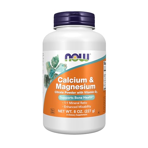 NOW Magnesium Citrate Pure Powder Supplement - 8oz (227g) | High Absorption & Muscle Support