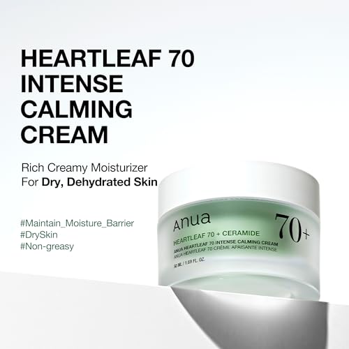 ANUA 70 CALMING CREAM WITH CERAMIDE & PANTHENOL FOR SENSITIVE SKIN - KOREAN HYDRATION