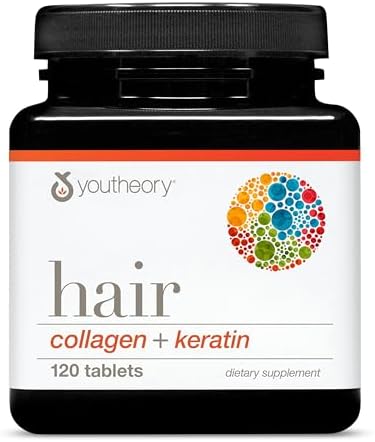 Youtheory, Hair, Collagen + Keratin, 120 Mini Tablets