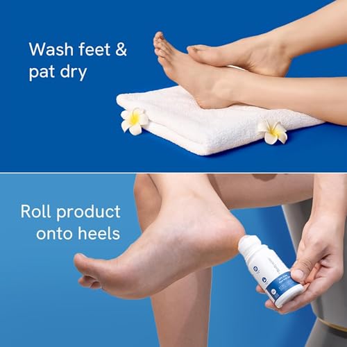 Be Bodywise 20% Urea Foot Cream Roll On 75ml - For Dry & Cracked Heels with Lactic Acid, Vitamin E & Olive Oil - Moisturizes & Repairs