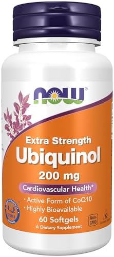 Now Supplements Ubiquinol 200 Mg High Bioavailability The Active Form Of Coq10 60 Softgels