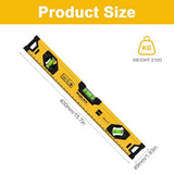 TERRIFI 16 Inch Spirit Level with Magnetic Base - Shock Proof Aluminum for Construction and DIY