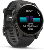 Garmin Fenix 8 - 43mm AMOLED Sapphire Smartwatch - Carbon Gray Titanium
