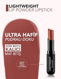 Flormar Lightweight Lip Powder 007 Coffee With Friends - Natural Matte Finish