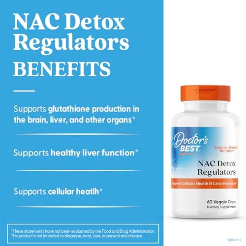 Doctor's Best, NAC Detox Regulators with Seleno Excell®, 60 Veggie Caps