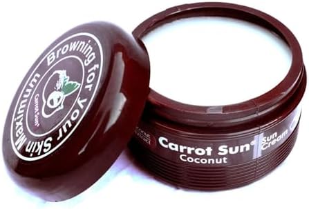 Carrot Sun Coconut Tanning Cream - Hydrating Tropical Escape (350ml)