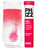 Phizz Electrolytes Hydration Tablets - Mixed Berry - 20 Effervescent Tablets with 18 Vitamins & Minerals