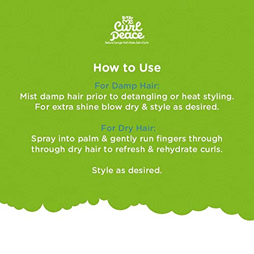 Just For Me Curl Peace Kids 5-in-1 Wonder Spray: 8 Fl Oz for Curly Hair Care