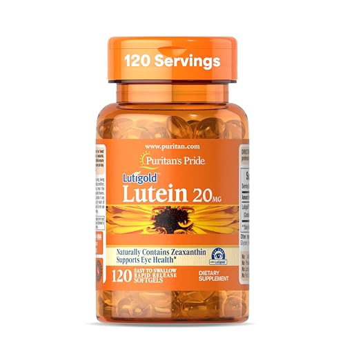 Puritan's Pride Lutein + Zeaxanthin Eye Health Supplement - 120 Softgels