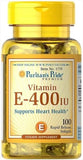 PURITAN'S PRIDE Vitamin E 400 IU - 100 Capsules - Antioxidant Powerhouse