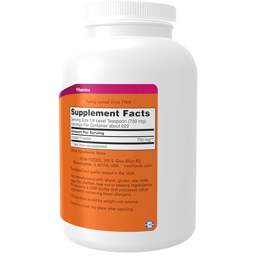Now Foods Inositol Pure Powder - 1 LB for Metabolic Support
