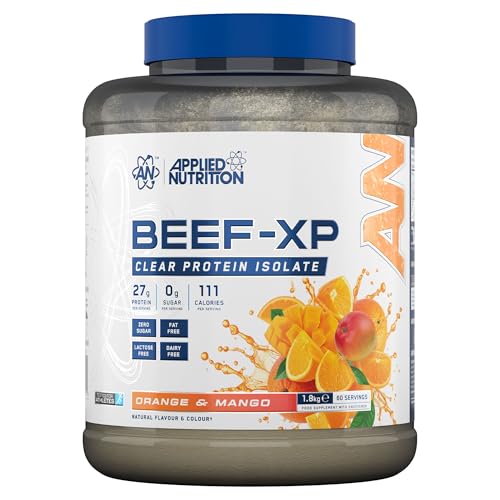 Applied Nutrition Beef-XP Protein Supplement - Orange & Mango 1800g | 60 Servings | Tropical Beef Isolate