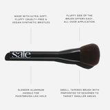 Saie Powder Blush Brush - Fluffy, Tapered Powder Brush for Seamless Application