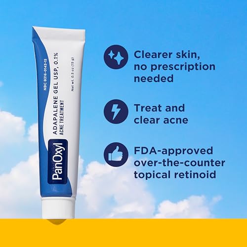 PanOxyl Adapalene 0.1% Leave-On Gel - 30 Day Supply Retinoid Acne Treatment