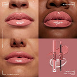 Light Dusty Rose NYX Pro Long-Lasting Liquid Lipstick with Clear Gloss