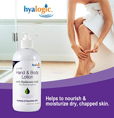Hyalogic Episilk Hyaluronic Acid Hand & Body Lotion - Shea Butter & Jojoba - 10 oz