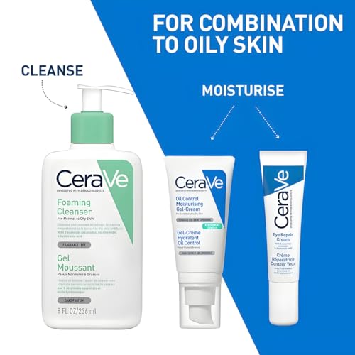 CeraVe Oil Control Moisturizing Gel-Cream for Oily Skin - Niacinamide & Hyaluronic Acid