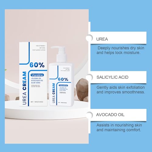 Urea Cream 60% Intensive Repair Treatment for Dry, Cracked Skin