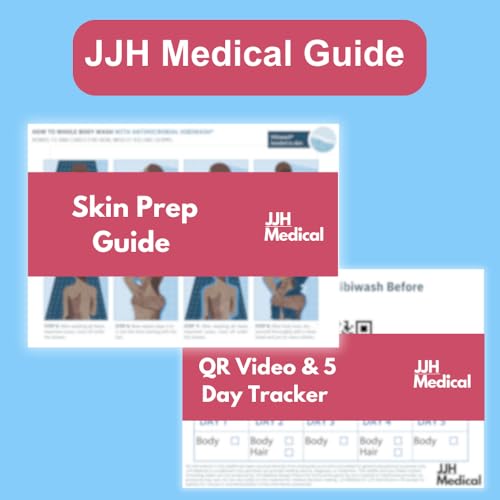 Hibiwash 125ml Antimicrobial Body Wash – Pre- & Post-Operative Cleanser with JJH Medical 5-Day Protocol Guide