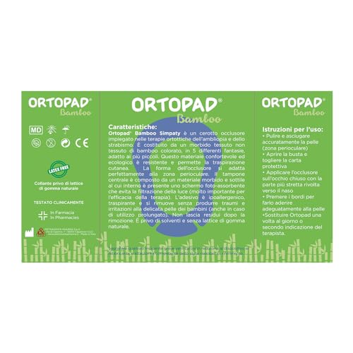 MASTER AID Ortopad Simpaty Ocular Patches M (50 Count) - Amblyopia Treatment