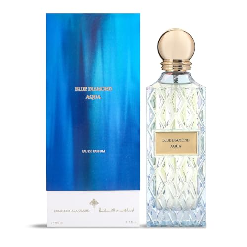Ibrahim Alqurashi Blue Diamond Aqua Extrait De Parfume 200ml - Long-Lasting, Refreshing Fragrance for Men & Women