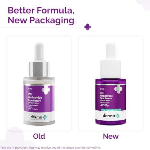 The Derma Co 10% Niacinamide Face Serum with Zinc PCA | Dark Spot Corrector & Pore Minimizer 30ml