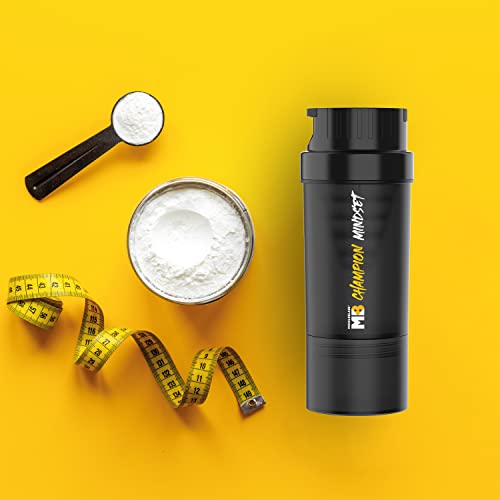 MuscleBlaze Tornado Shaker Bottle - 500ml Leakproof Protein Blender
