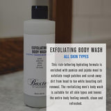 Baxter of California Exfoliating Body Wash with Pumice & Jojoba Meal - 8 Oz for Smooth Skin
