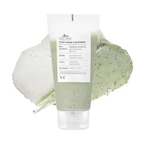 VT Cosmetics CICA 2-in-1 Clay Mask Cleanser - Gentle Pore Care & Exfoliation