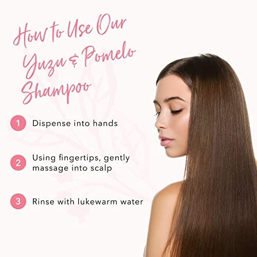 100% Pure Yuzu & Pomelo Glossing Shampoo - 8 fl oz