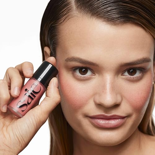 Saie Dew Blush - Sweetie Neutral Pink: Blendable Liquid Cheek Flush