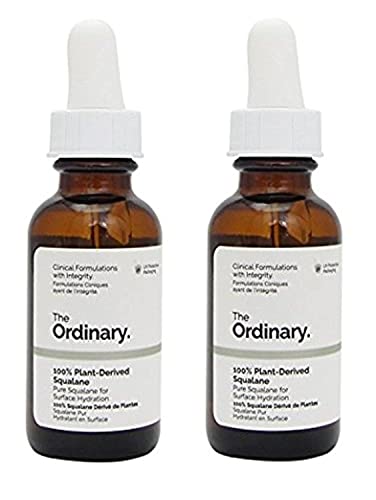 The Ordinary 100% Plant-Derived Squalane 30ml (Pack of 2) - Hydrating & Nourishing Skin Care